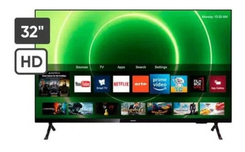 Televisor Smart Tv Hd Philips 32 32phd6825  Negro