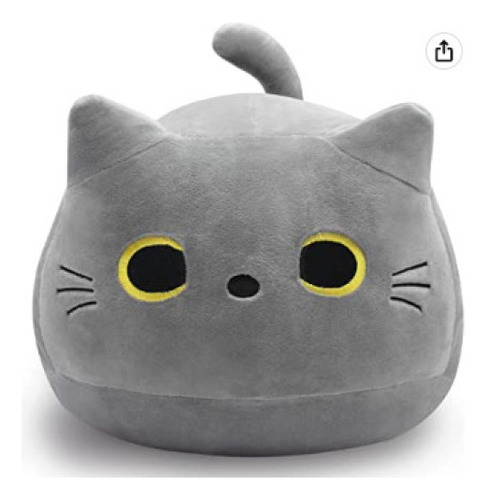 Almohada Peluche Gato Negro,gato De Peluche Gigante 55cm