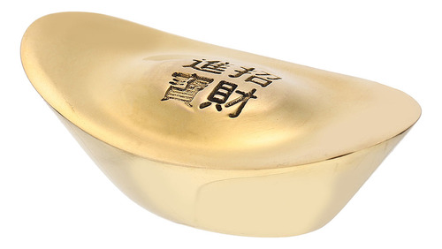 Estatuilla De Oro Chino Yuan Bao Para Decoración