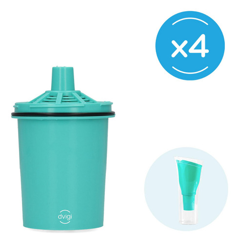Dvigi Pack 4 Repuestos Sense Glass Jarra Purificadora