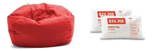 Big Joe Classic Beanbag Smartmax, Recambio Rojo Y Frijol 100