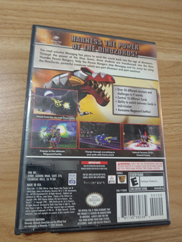 Power Rangers Dino Thunder Gamecube (Usado)