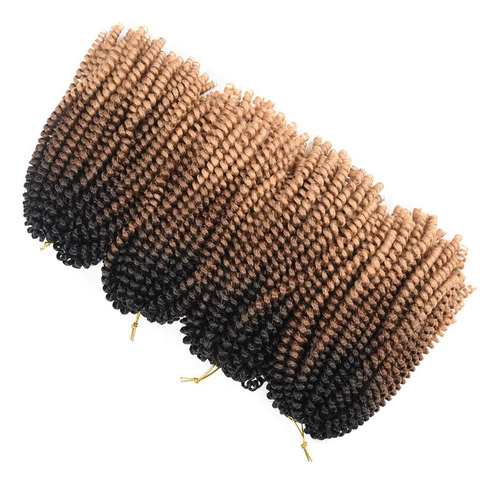 Alirobam 4packs 8inch Spring Twist Crochet Braids Braiding H