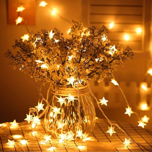 Tira Led Decorativas 6m 40led Luces De La Estrella Cuerda