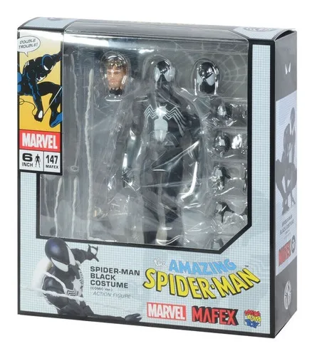 Figura Spiderman Black Costume Comic Ver. | Mafex N°147 Figura Spiderman Black Costume Comic Ver. | Mafex N°147