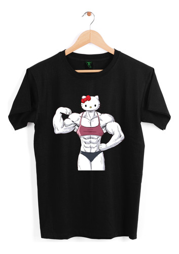 Polera Hello Kitty Musculosa Gimnasio Gym Xxl Xxxl Algodón 