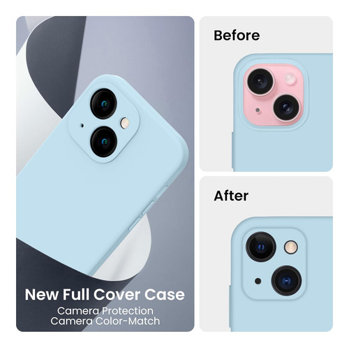 Funda De Celular Firenova, Para iPhone 15, Cielo Azul