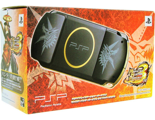 Sony PSP Slim & Lite 64MB Monster Hunter Portable 3rd color negro y dorado 2011