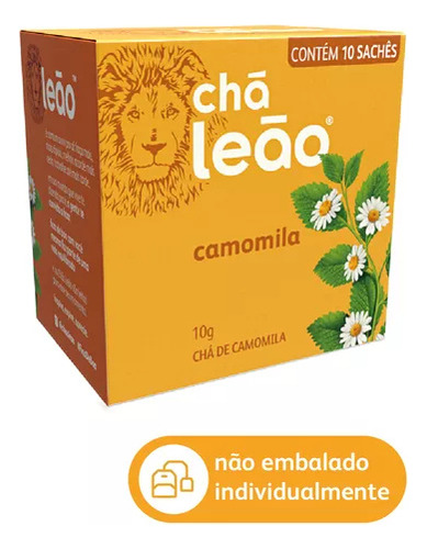 Chá Leão Camomila Em Sachê 25g - 30 Caixas C/ 25 Unid Cada