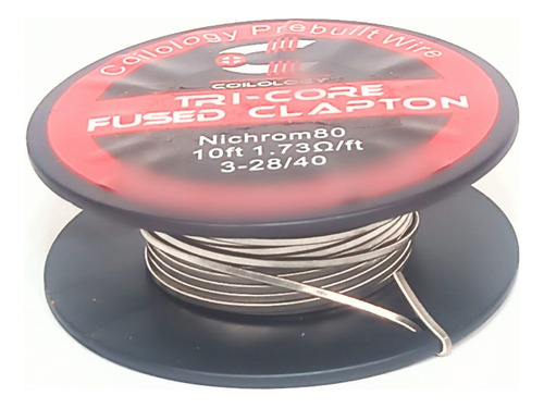 Cable Artesanal Ni80 3m 3/28/40ag Tri Core Fused Rda Rta 