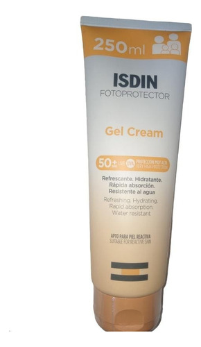 Isdin Fotoprotector Gel Cream Spf50 250ml - Bloqueador Solar