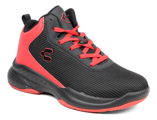 Tenis Deportivos Hombre Charly Entrenamiento 1038119 Negro/rojo