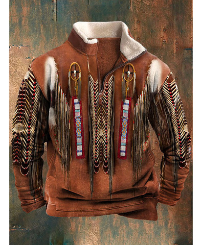 Chaqueta Yellowstone Con Cuello Alto Y Cremallera De Cuero C