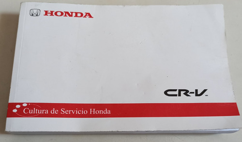 Manual 100% Original De Usuario: Honda Cr-v, Año 2010