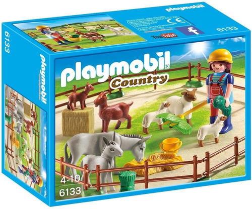 Todobloques Playmobil 6133 Country Animales De Granja !