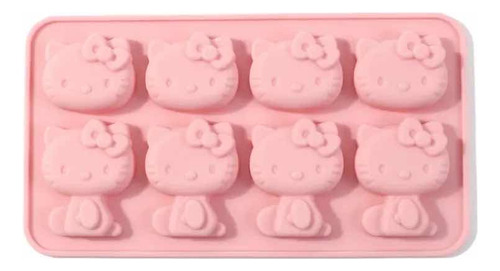 Molde Silicon Hello Kitty Gelatina Chocolate 8 Cavidades