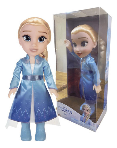 Boneca Frozen Elsa Articulada Com 35cm Disney Multikids