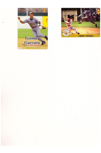 Barajitas En Pack De 2 Lineup94-95(vizquel) 99-200( Guevara)