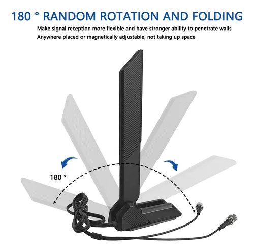 Antena Wifi 6e Zahara Rp-sma Dual Banda Para Placas Asus