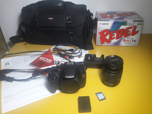 Camera Canon Rebel Eos T5 + Lente Ef-s18-55 Iii + Acessorios