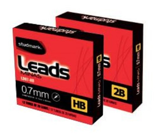 Minas 0.7mm 2b Caja X 12 Studmark | Papelería Rayuela
