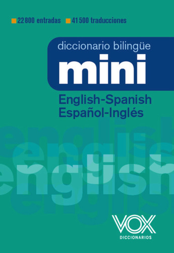 Libro Diccionario Mini English Spanish Español Inglés 2023 D