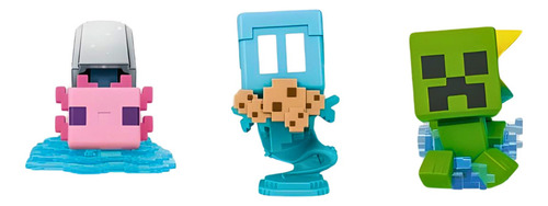 Muñeca sorpresa Mattel Hxt64 con minihuevos de vainilla de Minecraft