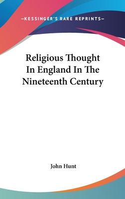 Libro Religious Thought In England In The Nineteenth Cent...