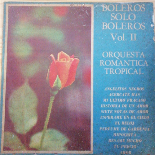 Boleros Solo Boleros Vol 2 - Orquesta Romantica Tropical