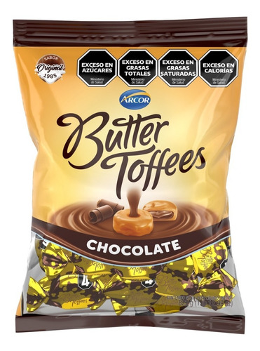 Caramelos Arcor Butter Toffees Chocolate Grande