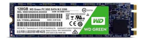 Disco sólido interno Western Digital WD Green WDS120G1G0B 120GB verde