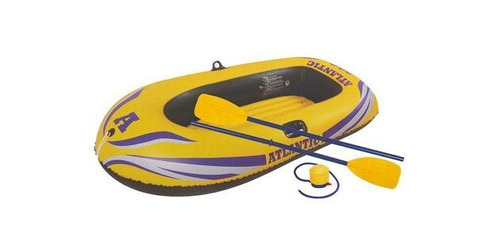 Bote Inflable Con Remo E Inflador 1 Persona - Woow!