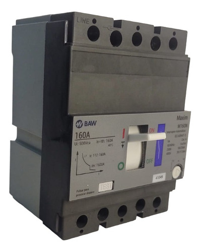 Interruptor Automático 3p Tmg M160n 500v 160a 35ka Baw