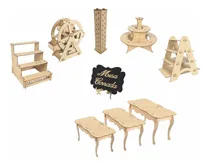 Comprar Kit Para Mesa De Dulces Mobiliario Para Candy Bar Cupcakes