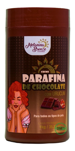 Parafina De Chocolate Com Urucum Melanina Bronze 1 Kg