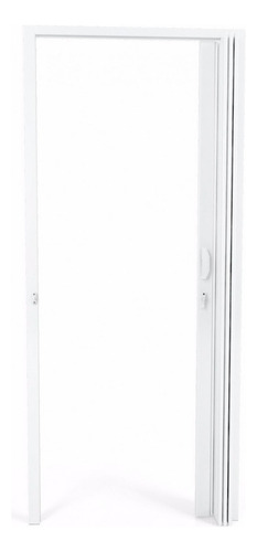 Porta Sanfonada Pvc Polifort 210cmx60cm Branco Neve H Cor Branco-neve