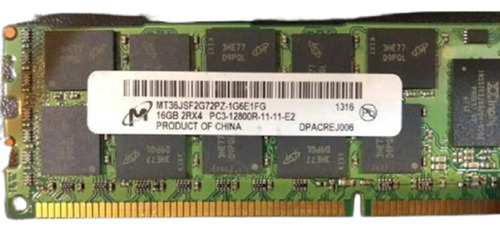 Memoria Ddr3 16gb Pc3-12800r 1600mhz Ecc No Aptas Para Pc