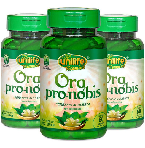 Ora Pro-nóbis Unilife - Cápsulas Digestivas E Nutritivas