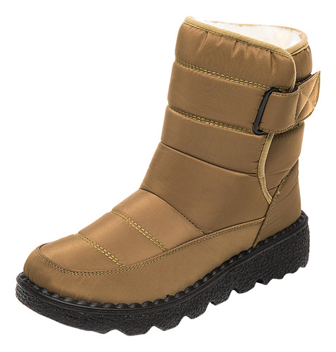 Botas Altas Antideslizantes Para Mujer, Zapatos De Algodón P
