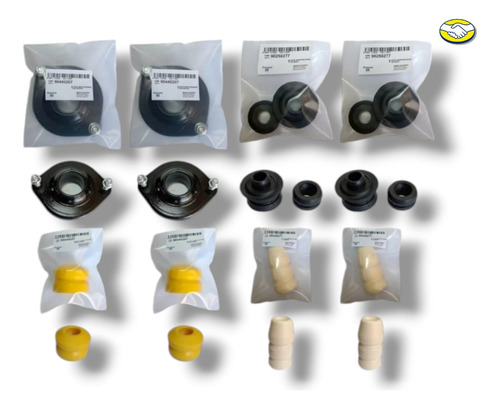 Kit Bases Amortiguador Delanteras Trasera + Gomas Chevy 2009
