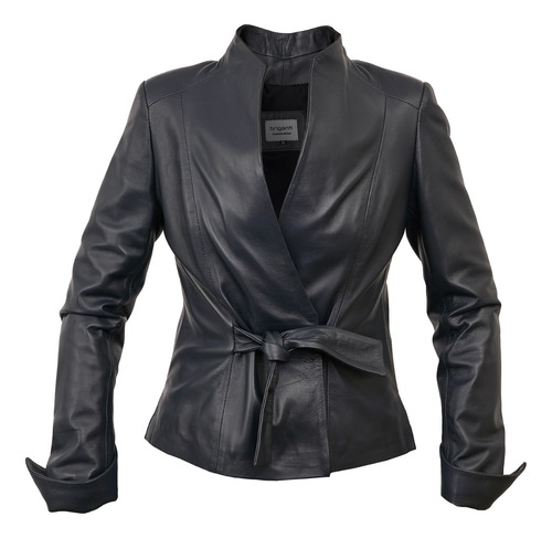 Campera Cuero Mujer Tapado Briganti Abrigos Chaqueta Premium