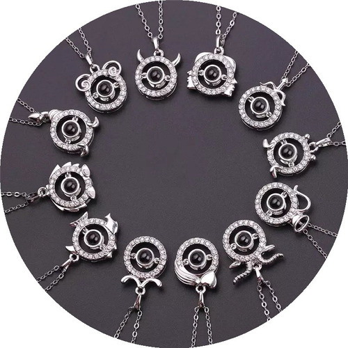 Collar Te Amo En 100 Signos Zodiacales San Valentin Parejas