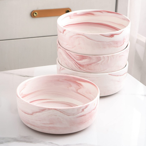 Vajilla Stone Lain 16 Pzs Porcelana Rosa Ondulado Redondo