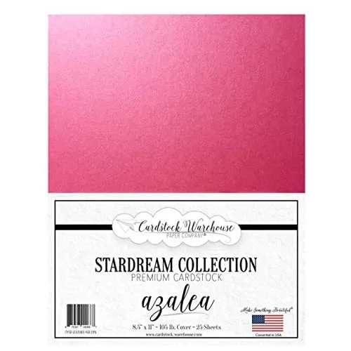 Cartulina Perlada Stardream Azalea, Tamaño 8.5 X 11 Pu...