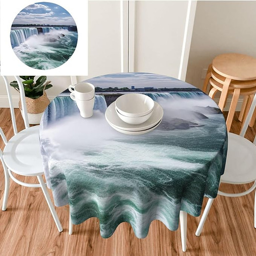 Wsoihfec Niagara Falls Print Dining Table Cloth For Kitchen