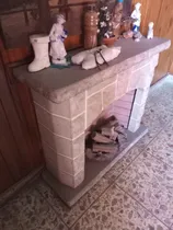 Comprar Mueble De Piedra Con Leños Sin Estufa Ni Decorado De 0.90 Cm