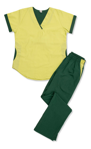 Ambo Oh! Wear Uniforme - Lola Poly Bis Lima Con Verde Ingles