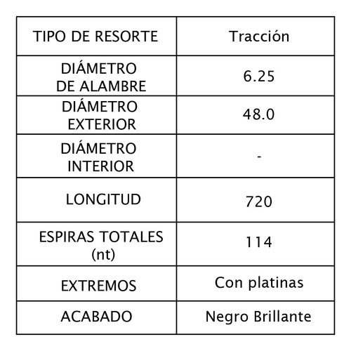 Resorte Para Puerta Levadiza 100kg Lift Ranger