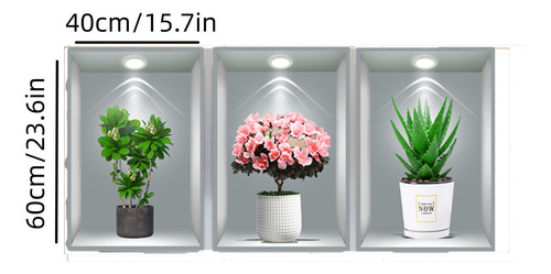 Decalques De Plantas Em Vasos S Effect Aisle Staircase Decor