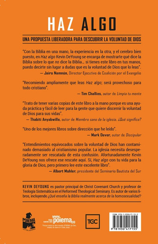 Imagen 2 de 3 de Haz Algo, Descubre La Voluntad De Dios, De Young, Poiema